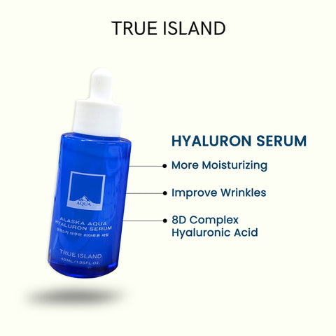 TRUE ISLAND - Alaska Aqua Hyaluron Serum (Anti-Wrinkle, Brightening, Moisturizing) 40ml